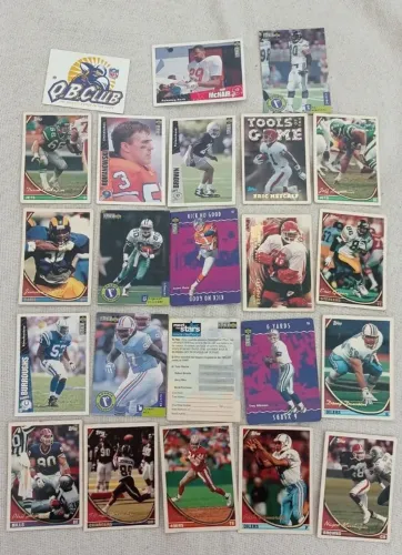 lote de cards de futebol americano NFL