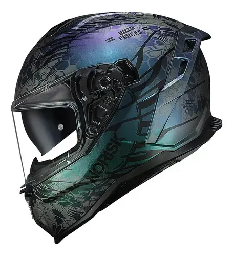 Capacete Norisk Strada 2 Cobra Blue Azul Fosco