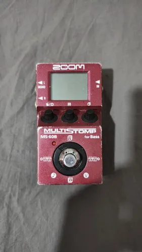  Pedal / pedaleira Zoom Ms60b Multistomp para contrabaixo