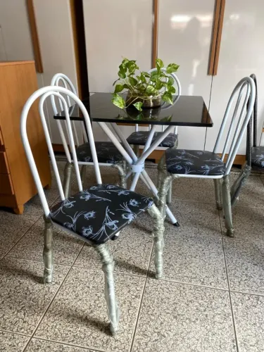 Mesa Pedra Marmorizada Nova Entrego