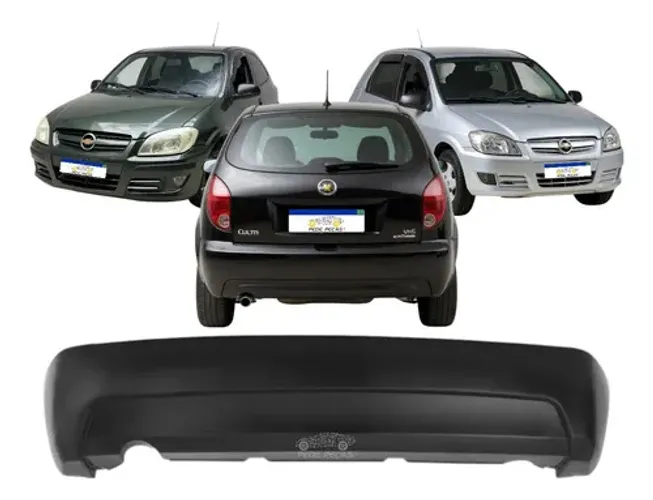 Parachoque Traseiro Chevrolet Celta 2006 2007 A 2012 Novo