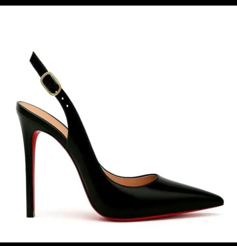 Scarpin Sola Vermelha+Par de tornozolei<br>5.00 (2) ><br><br>Scarpin Royalz Verniz<br><br>Slingback Preto