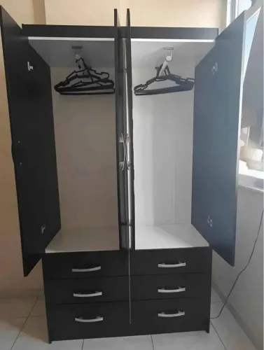 Black Friday! Frete grátis Guarda Roupa 4 portas 6 gavetas