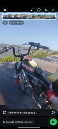 Bicicleta motorizada 80cc aro 26