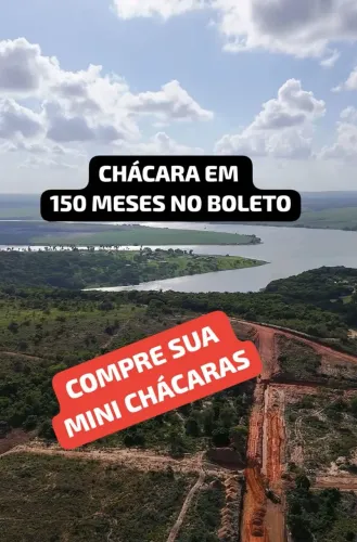 CHÁCARAS PARCELADAS NO BOLETO 15 MINUTOS DA CAPITAL 