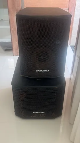 Som profissional oneal ativo caica alta OPB425 e Subwoofer OPSB 2200