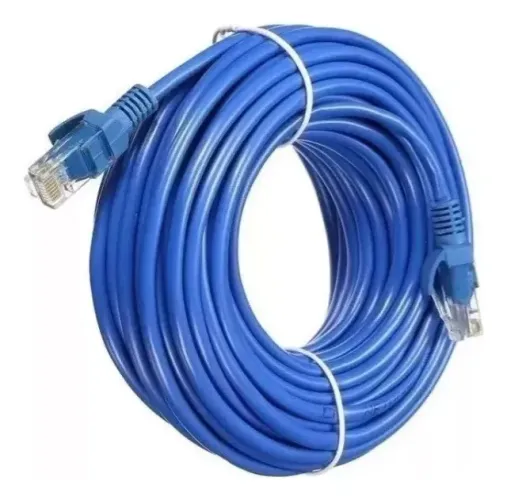 Cabo de Rede de Internet CAT.6 10 metros Azul Patch Cord Plus Cable - Loja Coimbra Entrega
