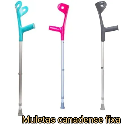 muletas fixa e articulada coloridas 