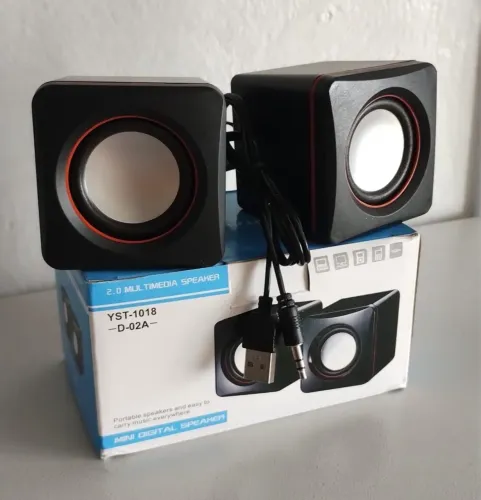 Caixa de Som para pc Mini Digital 2.0 YST-1018
