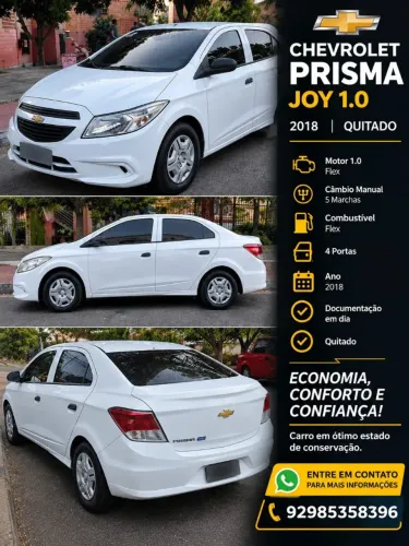 Chevrolet Prisma Sed. Joy/ LS 1.0 8V Flexpower 4P 2018