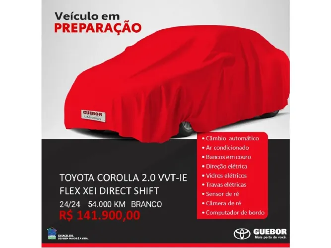 Toyota Corolla 2.0 XEI 16V Flex 4P Automatico 2024