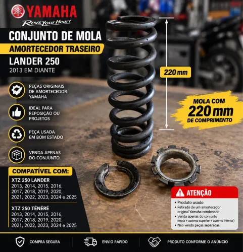 Mola Amortecedor Traseiro Original Yamaha Lander Ténéré 250