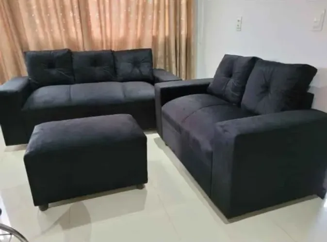 Sofá 2 e 3 Lugares Molas de Aço Espiral (Entrega Imediata Produto Novo)