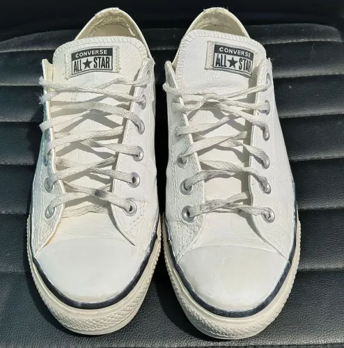 Tênis Converse All Star Couro Tamanho 38 Cor Branco Original <br>