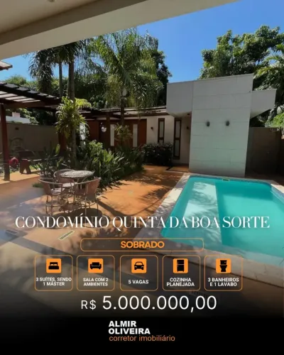 TR - Sobrado - Condomínio Quinta da Boa Sorte - Jardim Athenas - Alto padrão - Sertãozinho