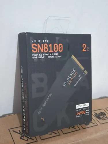 WD_BLACK SSD NVMe SN8100 2 TB, GEN 5, LACRADO, COM NOTA FISCAL E GARANTIA