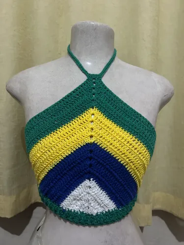 Cropped top frente única