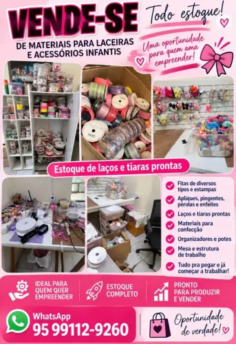 Vendo ateliê completo