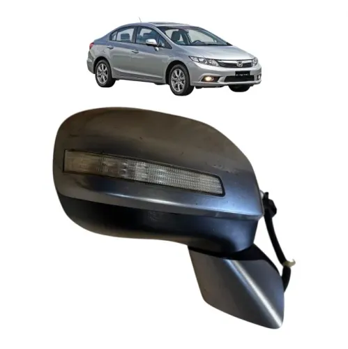 Retrovisor com seta LD Honda civic 12/16