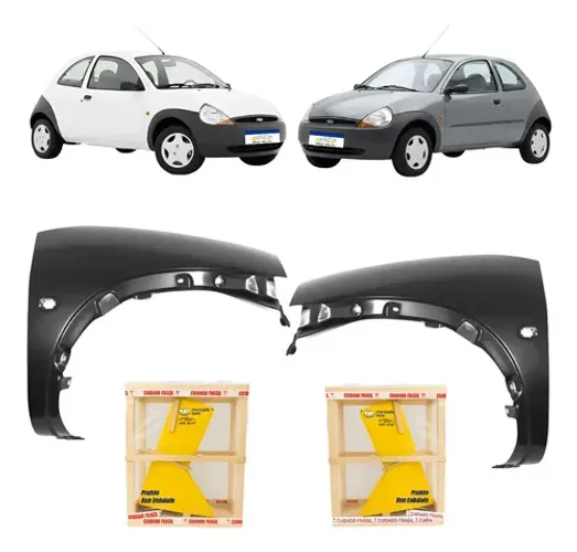 Par Paralama Ford Ka 1999 2000 2001 A 2007 Novo