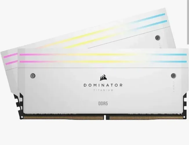 Memória Corsair Dominator DDr5 32gb + Kit Enchacement Branco
