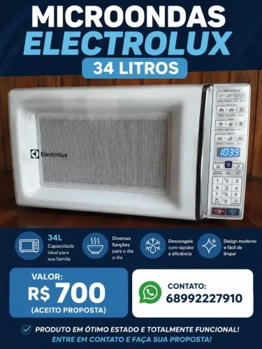Micro-ondas Electrolux 34 litros