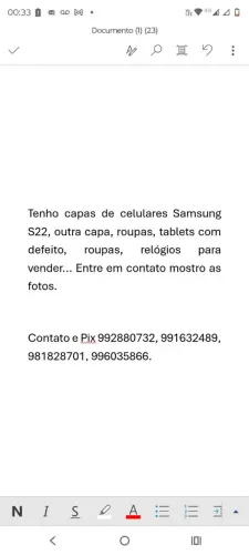 Vendo Capas de celulares nova S22, usada Motorola g05, tablets com defeito e outros.