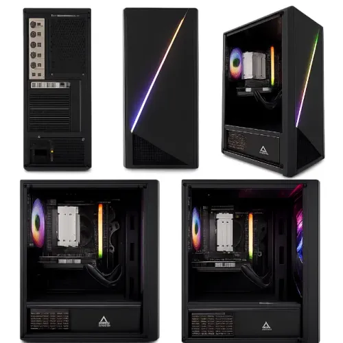 PC Gamer Intel 2640v3 + AMD RX 470 | SSD 240GB | RGB | Windows 11
