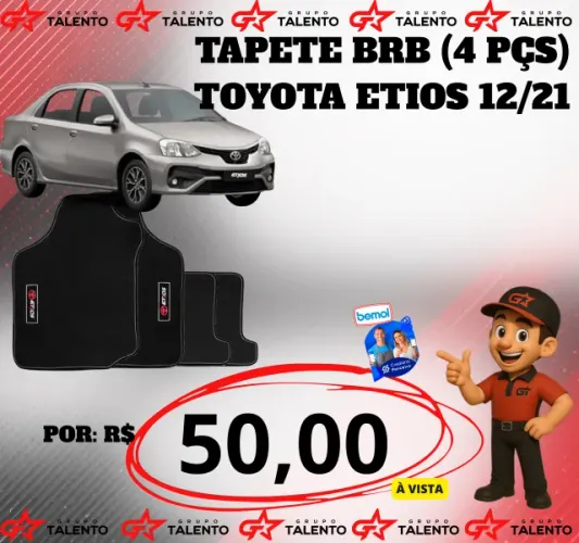 TAPETE BRB TOYOTAETIOS(4PÇS)