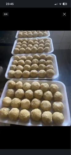 Bolinho de bacalhau e tilápia 