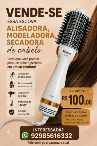 Vendo escova de cabelo 3 em 1