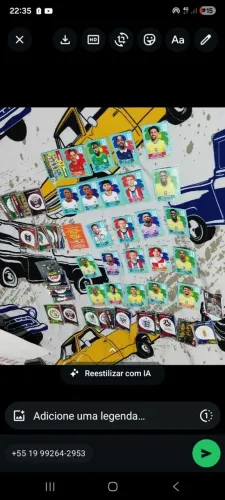 Lote de 350 figurinhas da copa 2026