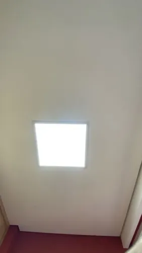 50 Luminárias em Led cor branca 62x62 cm 48 watts cobre 500 metros idela p/ lojas