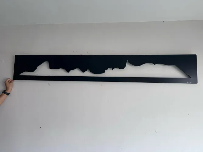 Quadro Decorativo Skyline Rio de Janeiro vazado