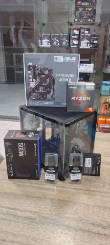 Pc Gamer Amd Ryzen 5 5600GT 16GB DDR4 SSD 240GB Vega 7 Asus prime - Loja fs Informática 