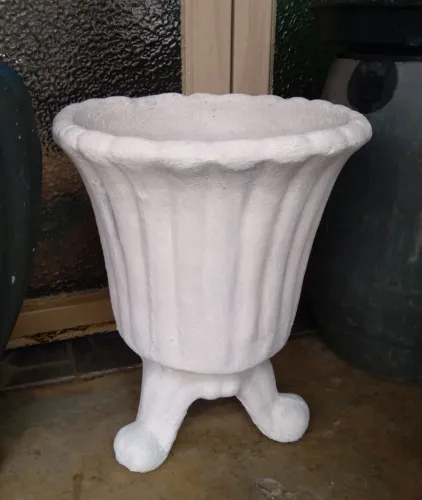 Vaso de planta decorativo cimento