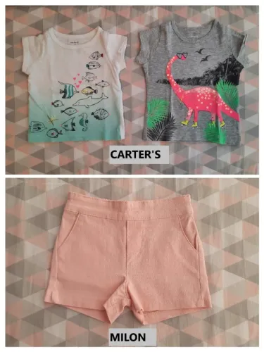 Lotinho bebê menina Carter's - tamanhos P e M