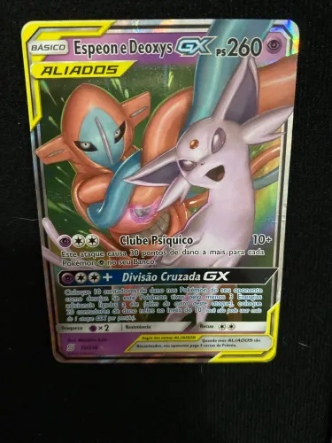 Carta Pokémon Espeon e Deoxys Gx (72/236)