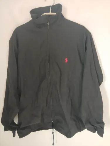 JAQUETA CORTA VENTO POLO RALPH LAUREN VINTAGE ANOS 90 USA P ALTAMENTE COLECIONÁVEL