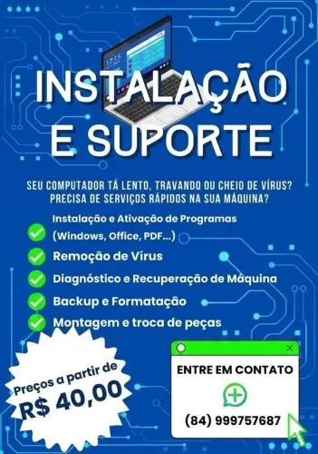 Formatação e manutenção de computadores