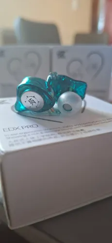 Fone profissional KZ edx pro cyan