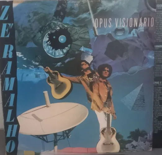 LP Zé Ramalho- Opis Visionário (1986) com Encarte original - Raridade MPB - Bem concervado