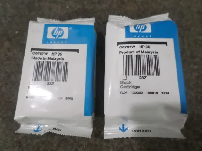 Dois Cartuchos HP 96 Black Lacrados