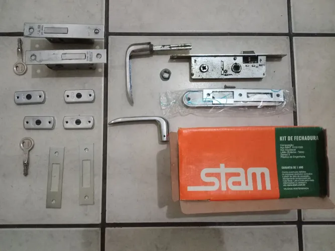 Fechadura Stam Kit Completo com duas tetras