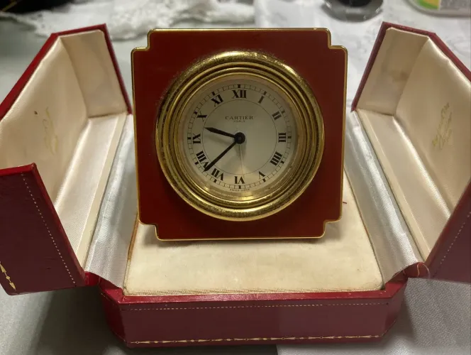 Relógio de Mesa Cartier Paris Vintage 70