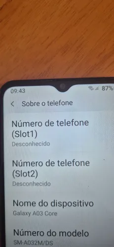 Celular Samsung AO3 Core
