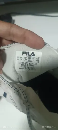 Tenis Fila branco feminino Territory número 37