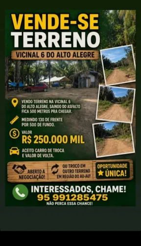 Chácara vicinal 6 Alto Alegre