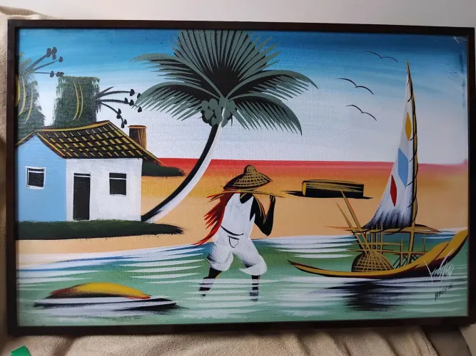 Cadeira presidente e quadro 