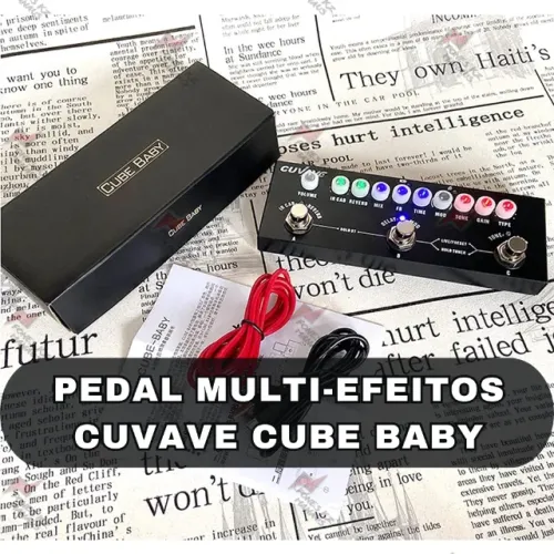 PEDAL MULTI-EFEITOS CUVAVE CUBE BABY - Retorno de Palco KZ Monitor de palco